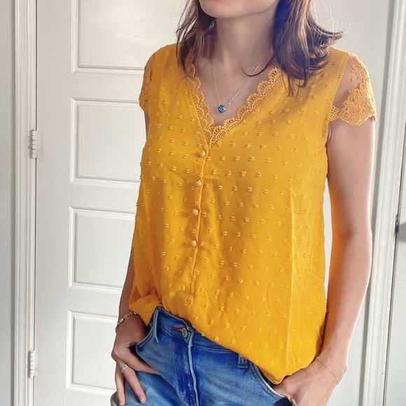 019 Boho Swiss Dot puff sleeve Floral Lace Blouse - Picture 14 of 15